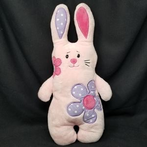 GANZ - PINK BUNNY WITH EMBROIDERED FLOWERS